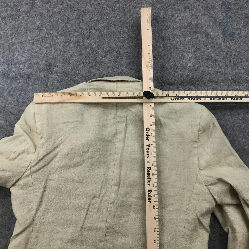 Jos A Bank Blazer Mens 40R US Beige 2 Button Linen Wool Double Vent